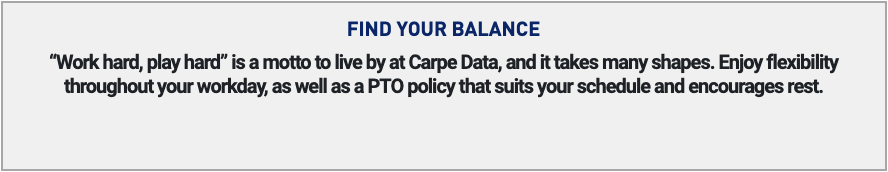 carpe data find your balance